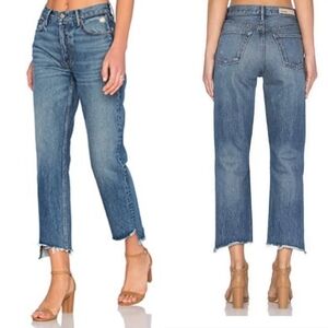 GRLFRND Helena straight leg cropped jeans size 27